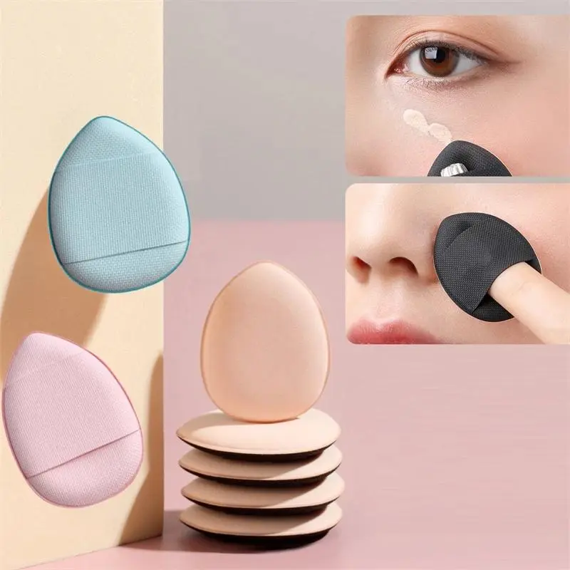 Miếng Bọt Biển Đệm Mỹ Phẩm Hình Ngón Tay Kích Thước Nhỏ, 1 Miếng, Kem Che Khuyết Điểm Mềm, Bút Bắt Sáng, Dụng Cụ Bọt Biển Mỹ Phẩm Trang Điểm Trang Điểm Trang Điểm