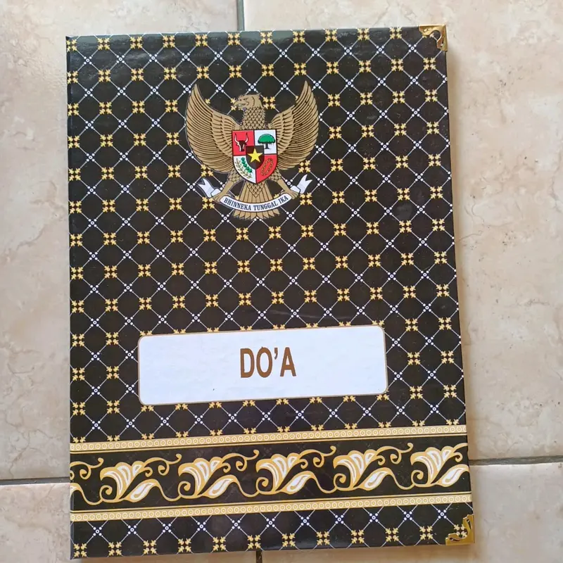 Map Upacara Batik Hitam isi 5. map murah ready stock 4