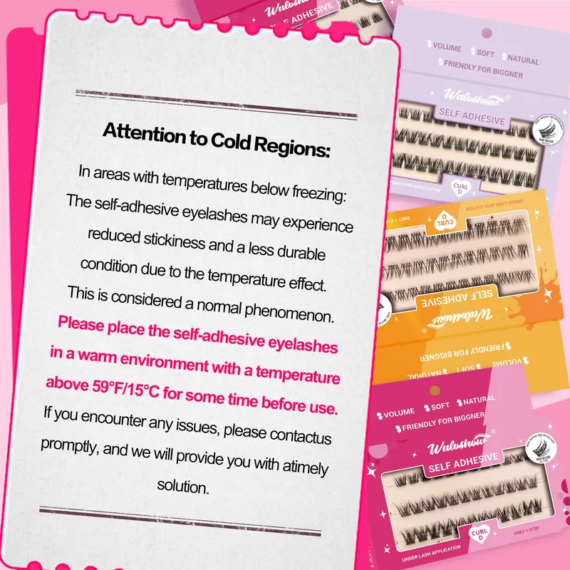 Self-adhesive Eyelash Extensions Kit, 1 Set Natural Look Eyelash Extensions, Self-adhesive Eyelashes, Eye Makeup Product for Women & Girls, Cosmetic 8