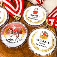 Gambar Medali custom Lomba 17 Agustus Hadiah lomba kado penghargaan Medali akrilik - merah-putih, bubble wrap saja dari Bonekahandmadesukasuka Kab. Sukoharjo 4 Tokopedia