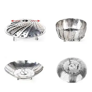 SHENAR KUKUSAN STAINLESS FLEXIBLE 15-25cm / STEAMER ALAT KUKUS SERBAGUNA Kitchenware Stainless