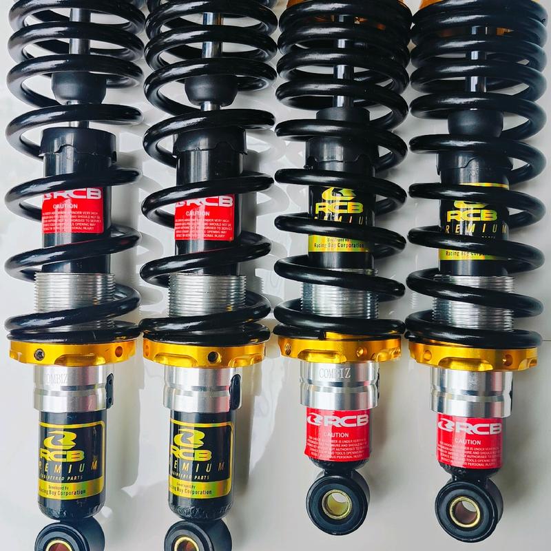 {Siêu phẩm} Phuộc sau R.C.B 2 chén vàng gắn Dream Wave Elegant Galaxy Future led Axelo Cub Sirius Taurus Jupiter MX Fi xe điện pega cap A