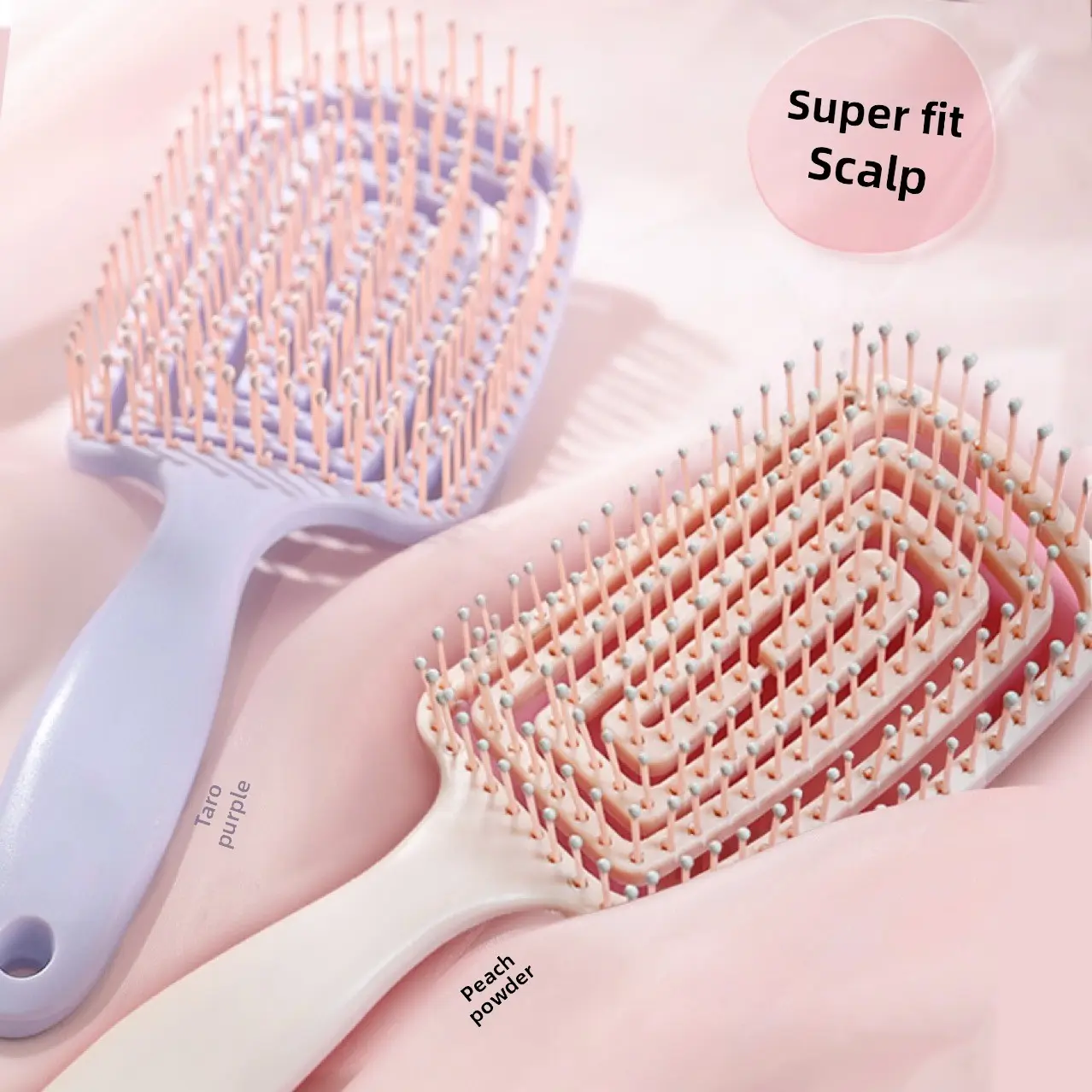 Lược Tạo Kiểu Tóc Dài, Lược Đầu Mềm Mại Lược Mát Xa Rỗng Dành Cho Nữ lược  nhỏ  mini lady  jayne COMBO Tuýp Kem lược  chải  tóc  gỡ  rối