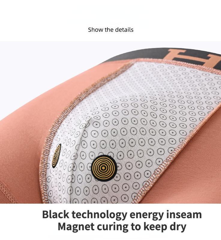Product Introduction of LEBANG Men Underwear Boxer Magnetic Health Magnet Boxer Shorts for Man Fashion H Letter Printed Men Underwear Men Underpants 5