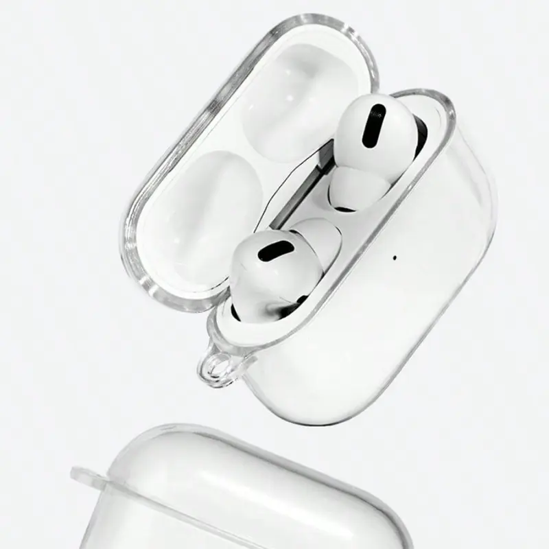 Clear Earphone Case, TPU Transparent Protective Cover, Earphone Protective Case Compatible with AirPods Series 0