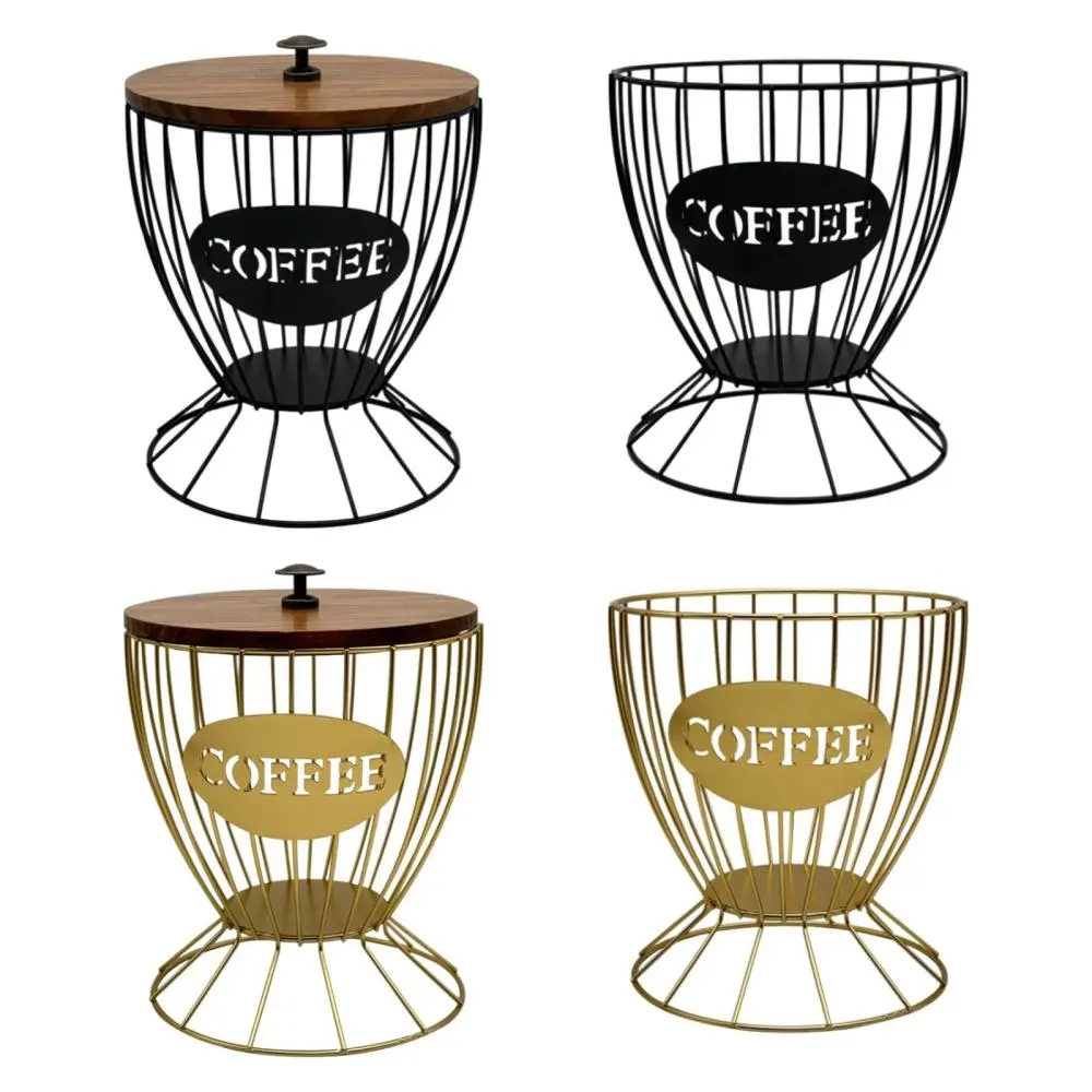 Coffee Pod Holder Wire Coffee Storage Basket for Countertop Hotel