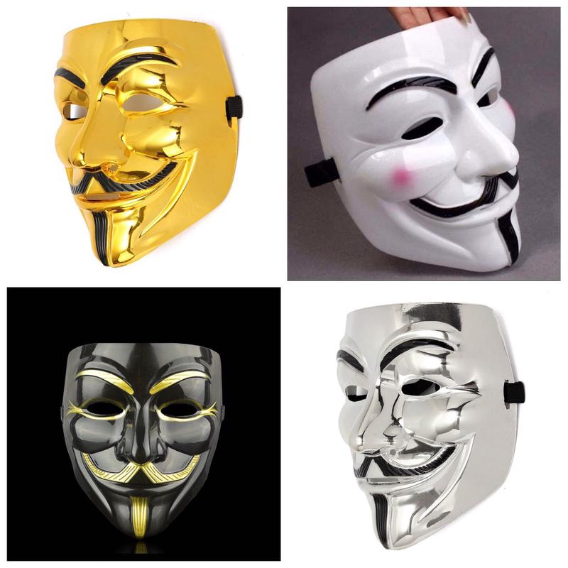 Mặt Nạ Hóa Trang Hacker anonymous Nhiều Màu - Mặt Nạ Halloween 2022