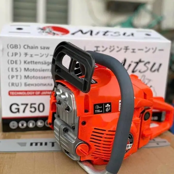 Máy cưa xích chạy xăng 2 thì MITSU - G750 Nhật lam 55 ( cm ) 1