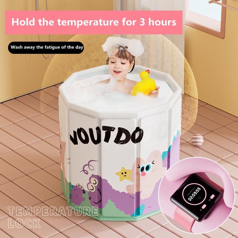 Product Introduction of BUSS-Children's bath tub baby folding bath tub household adult full body bath tub baby swimming bathtub 21