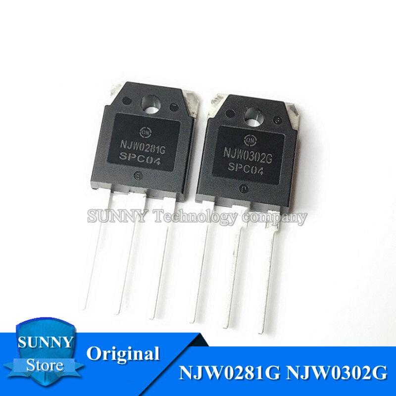 5 Paia (10 Pezzi) Circuiti Integrati NJW0281G E NJW0302G - Transistor Audio Complementari