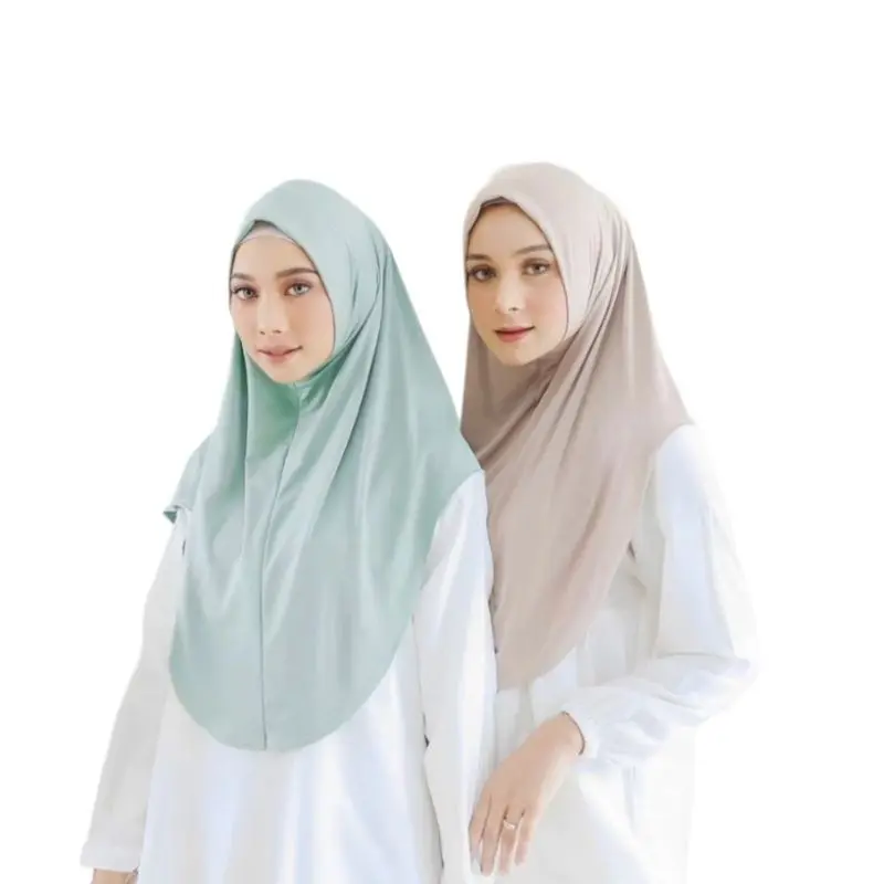 Bergo Instan Non Pet Jersey Malay Jumbo Daily L dan M Jilbab Instan Nyaman