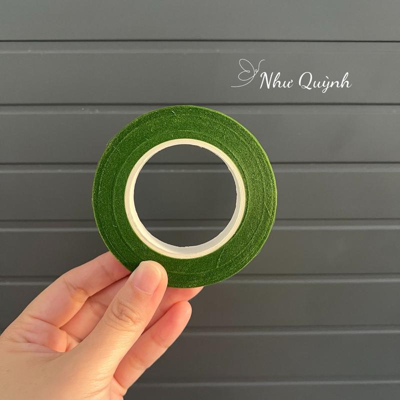 Lốc 12 cuộn băng keo sáp quấn cành, làm thân cây hoa giả, handmade, quấn thân hoa trang trí 5