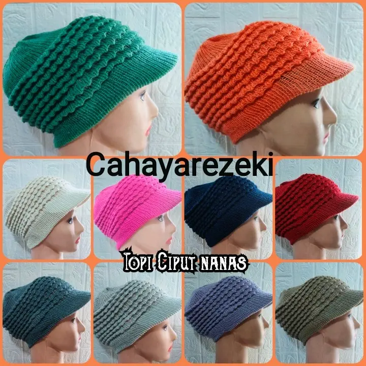 Ciput Rajut pakai Pet/Topi Santai Murah Elegan