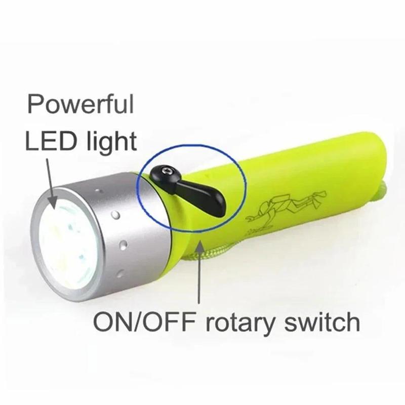 Product Introduction of Powerful Flashlight on The Battery Mini Portable Lighting Lights High Lumen LED Diving Flashl Waterproof Flashlightight Lantern 4