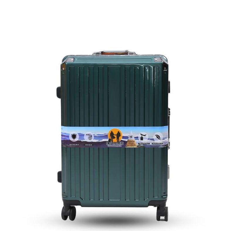 {Mẫu mới 2025}{Vali Size Lớn 28}Two Brothers Vali Khung Nhôm Khóa Sập C681 Size 20 24 28 Chất Liệu Nhựa PC ABS Khóa TSA Bảo Hành 2 Năm Quà Tặng Bọc Vali Tag Sticker Vali Cho Nam Và Vali Đẹp Cho Nữ