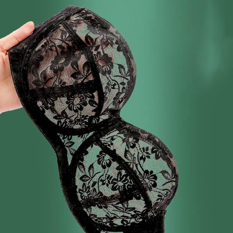 Áo Ngực Không Dây Siêu Mỏng, Dành Cho Nữ, Có Gọng, Nâng Ngực, Vô Hình, Áo Ngực, Ren Gợi Cảm, Trong Suốt, Đồ Lót Mềm, Thích Hợp Cho Đám Cưới, Ngoại Cỡ