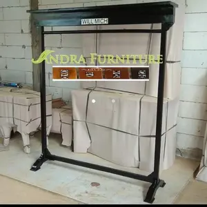 gawangan kayu minimalis variasi topi, gawang baju batik kayu jati GR4