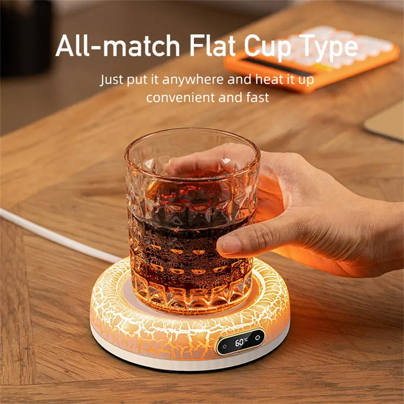Coffee Mug Warmer, Coffee Cup Warmer with 7 Colors & 4 Temp Settings, Drink Warmer for Coffee, Milk, Tea, Hot Chocolate, Candle Warmer 6