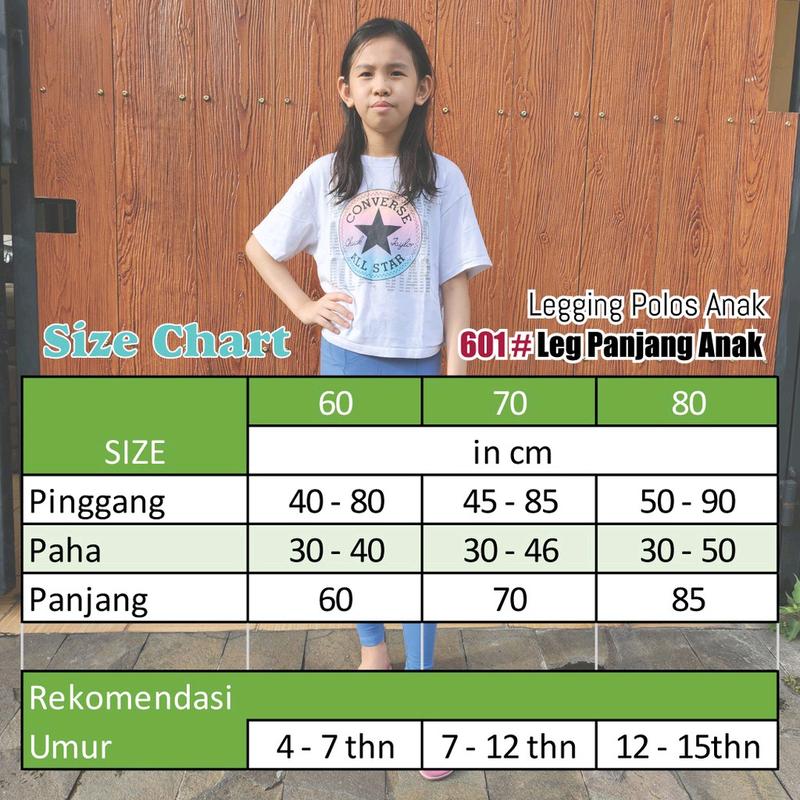 Legging Polos Anak Perempuan fit to 5-15thn /  Legging Fashion Anak Perempuan 2