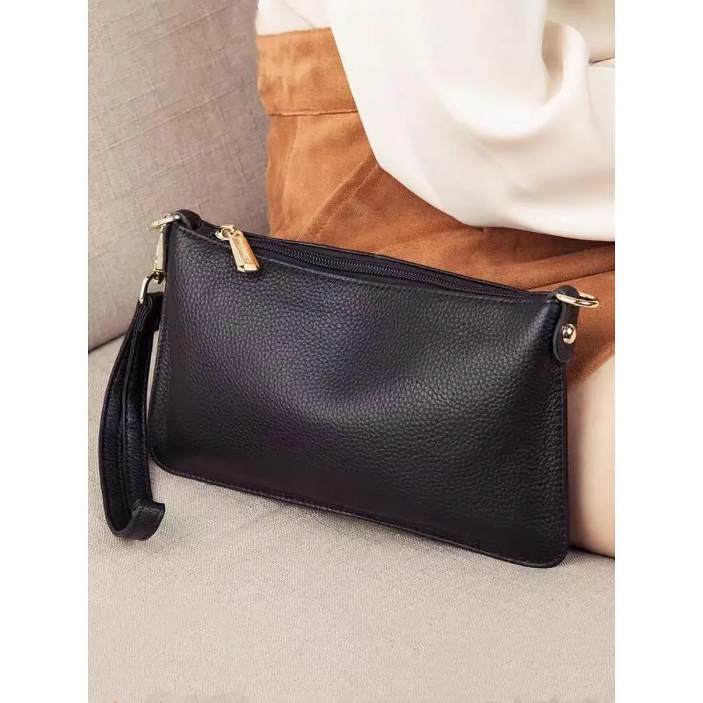 Beg Tangan Wanita, Fesyen Baharu 2024, Kulit Tulen, Beg Klac Beg Kecil, Kulit Lembut, Rekaan Ringkas, Beg Mini Bags Selempang Dompet