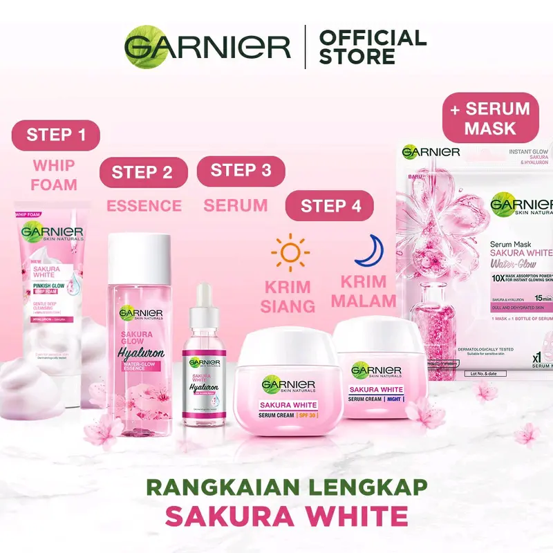 Garnier Serum Bright Complete Vitamin C 30x Booster Serum - Sakura Glow 3