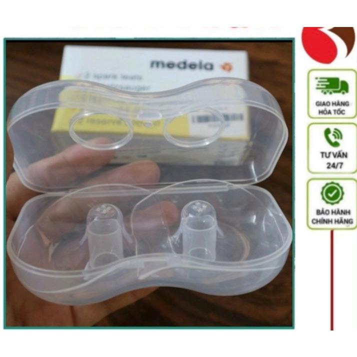 Bộ 2 núm trợ ti medela, hỗ trợ cho con bú, núm silicon an toàn cho bé, tiện lợi cho mẹ, núm trợ ti 4