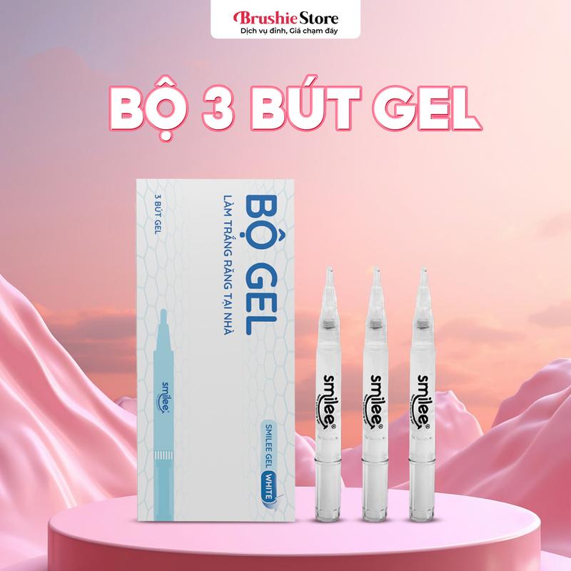 Hộp 3 bút gel hỗ trợ làm trắng răng Smilee Extra White