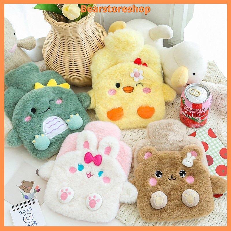 Túi Chườm Nóng Lạnh Hình Thú 500ml - Siêu Mịn, Giữ Nhiệt, Giảm Đau Bụng Kinh, Hạ Sốt