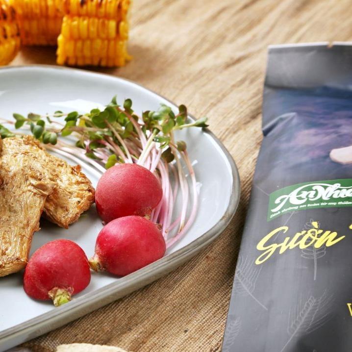 DINH DƯỠNG CAO, Sườn Non Lúa Mạch Chay An Nhiên 150g, Thịt Chay, Thực Phẩm Chay Dinh Dưỡng,Healthy, Đồ Ăn Chay 1