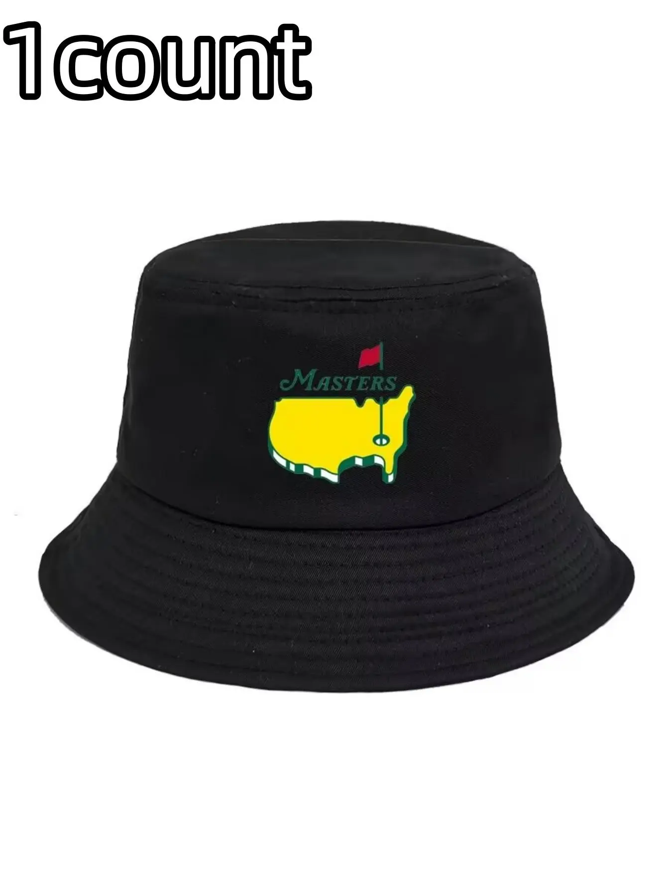 Masters Print Foldable Hat, Casual Outdoor Sports Hat for Men & Women, Breathable Sun Protection Cap for Daily Wear