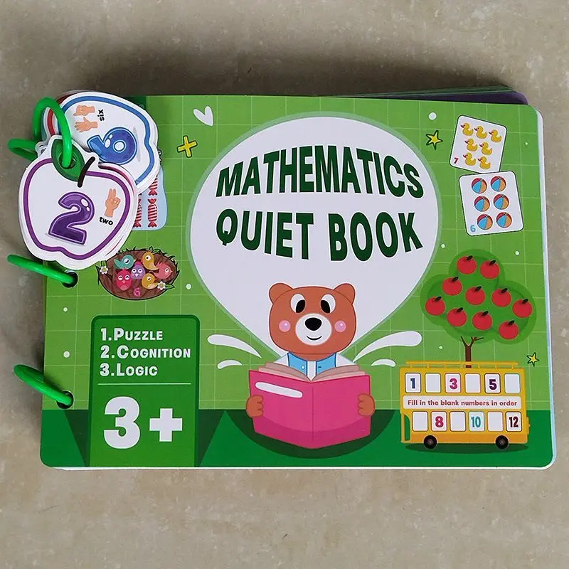 Combo 2 Bộ ghép hình bóc dán Toán học cho bé 3