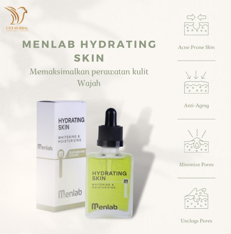 Product Introduction of MENLAB SERUM WAJAH PRIA - SERUM MENLAB HYDRATING SKIN Paling Ampuh Original BPOM For Men HYDRATING SKIN SERUM Skin Care Pria Cerahkan Wajah Whitening Glowing perawatan jerawat & flek Hitam 3