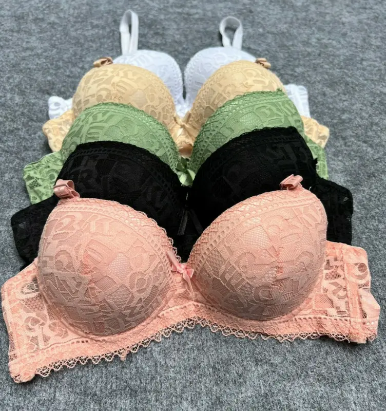 [4] [FORM NHỎ-QUẢ NHỎ-CẨN TĂNG SIZE] COMBO 3 ÁO Lót Nữ Ren - Không Gọng Mút Mềm Mỏng 2.5CM   Women Bra Cup Quai 7