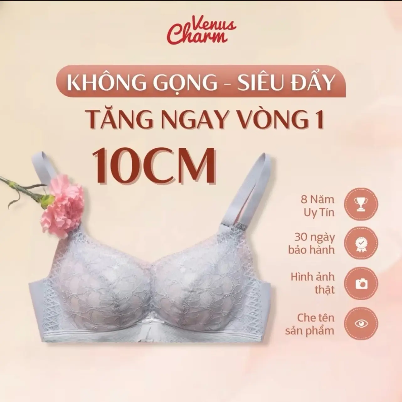 Áo Bra Không Gọng, Đệm Dày Nâng Đẩy V1 AK3 9291 Voi Nữ