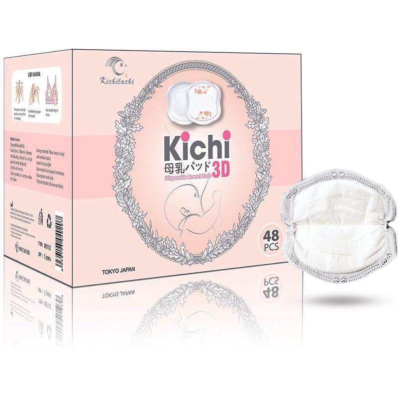 Miếng lót thấm sữa kichilachi mỏng nhẹ thấm hút tốt dành cho mẹ sau sinh 4
