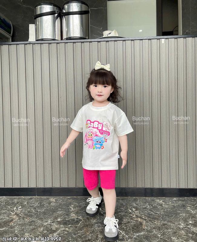 Sét Bộ Legging Dành Cho Bé Gái Size Từ 15-46kg.Chất Cotton Mềm Mịn,Giặt Máy Thoải Mái 2