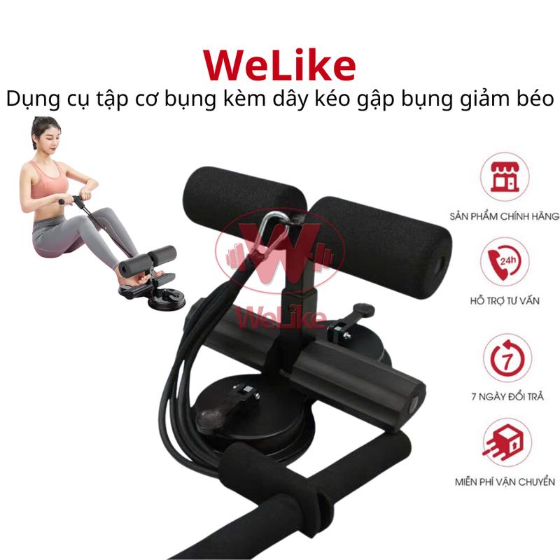 Dụng cụ tập cơ bụng Welike thể thao tại nhà đa năng có đế hút chân không trụ…