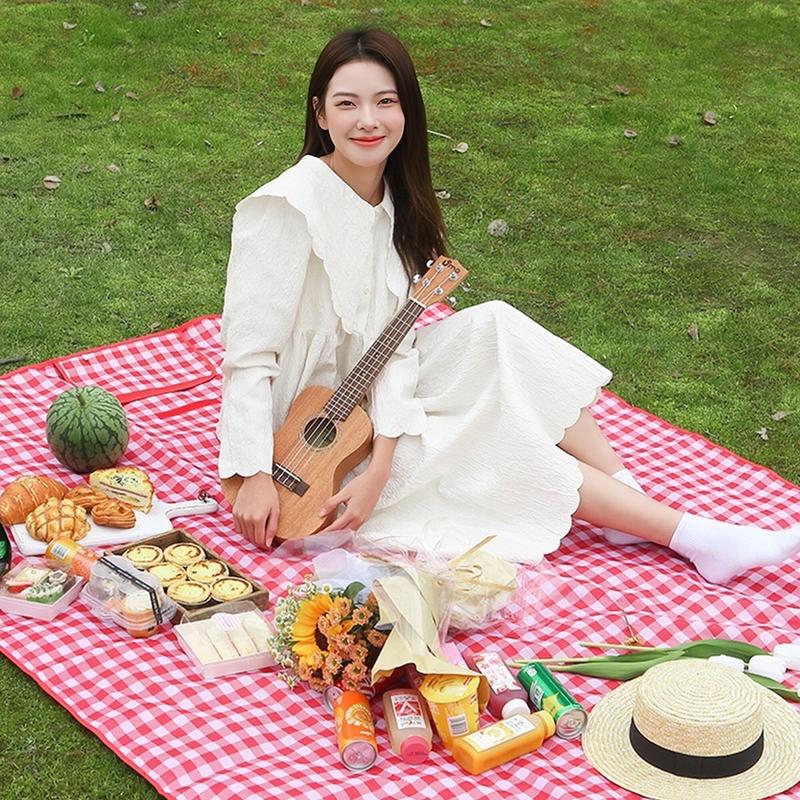 Thảm dã ngoại picnic, thích hợp đi du lịch, đi phượt chụp ảnh, bạt trải cắm trại gấp gọn, không thấm nước
