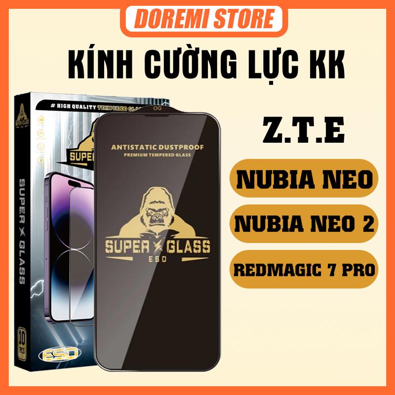[COMBO 3 KÍNH] Kính cường lực bảo vệ màn hình điện thoại dành cho ZTE Nubia Neo / Neo 2 / Red Magic 7 Pro | Kính cường lực KK full màn đủ dòng máy