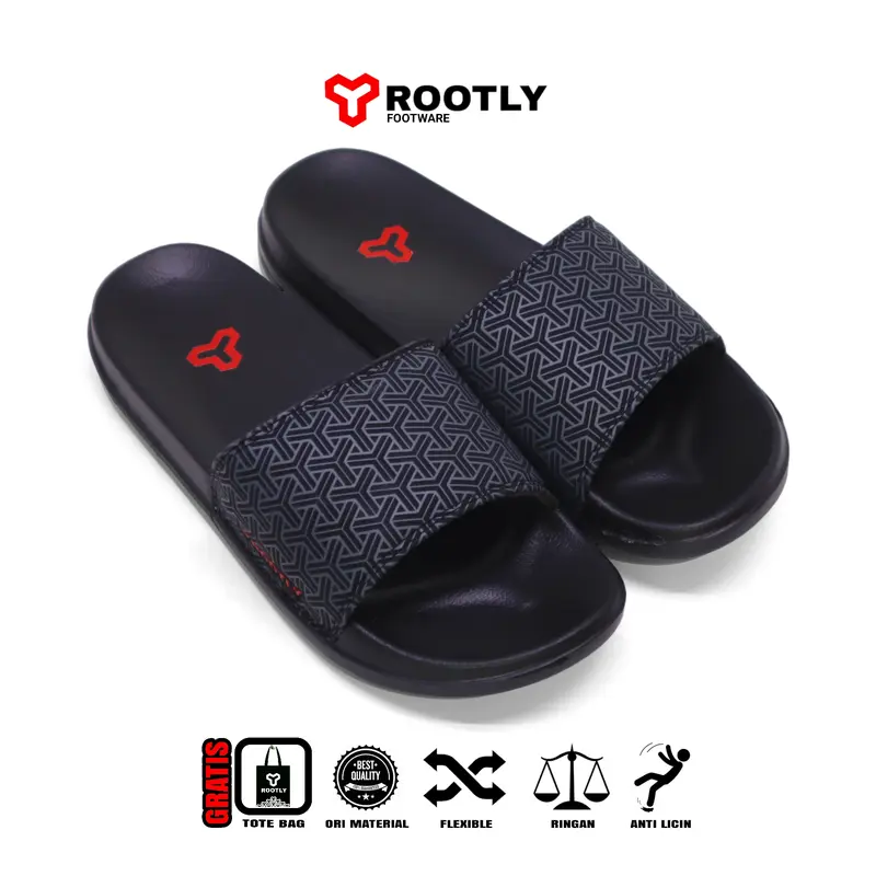 Rootly - Sandal Pria Motif Crew Terbaru Masakini Anti Slipper 3