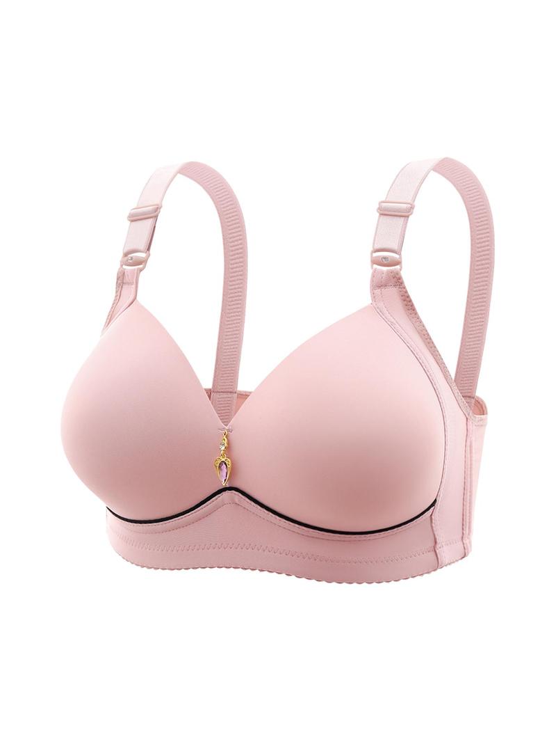 Product Introduction of Women's Solid Wireless Bralette, Comfortable Breathable Adjustable Strap Bra, Soft Lingerie for All Seasons 9