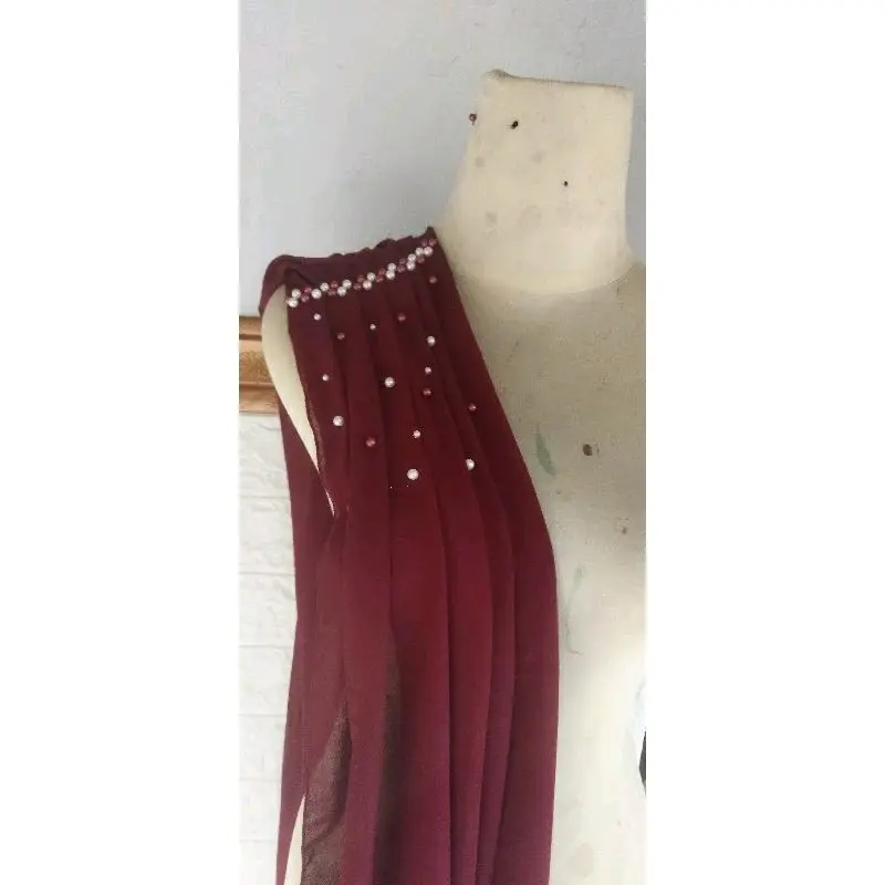 Selendang Kebaya Lepas Pasang Tile Tule Premium Slayer Sayap Bahu Kebaya Modern Wisuda Engagement Panjang 0