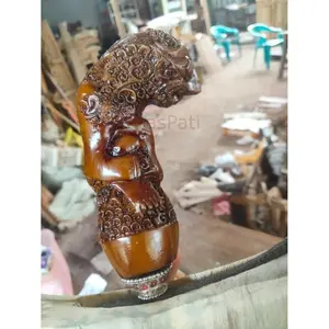 deder hendel keris raja mala ukir  alusan murah meriah KP345 TT9056