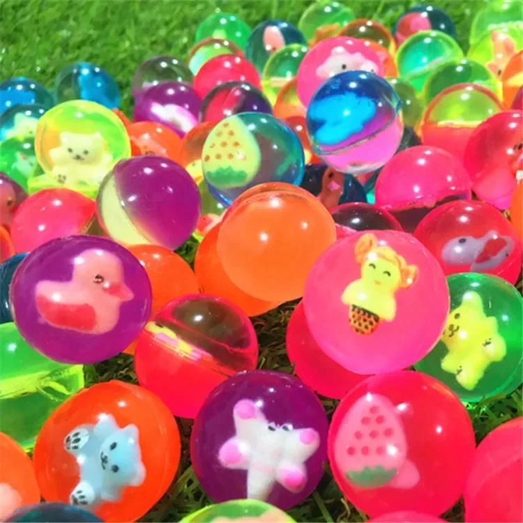 Product Introduction of 20pcs Multicolor Funny Toy Balls Mixed Bouncing Solid Floating Elastic Rubber Bounce Ball of Pinball Bouncy Toys for Kids 25mm 24