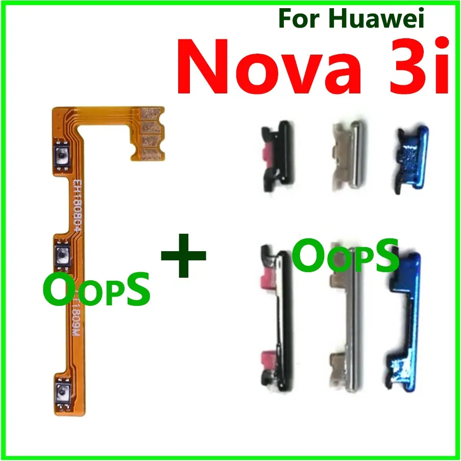 Power Volume button flex For HUAWEI Nova 3i Switch Power ON OFF Key Mute Volume control Button Ribbon Flex Cable