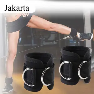 Isi 1 Ankle Strap Gym Strap Kaki Premium 2 D Ring Ankle Support Fitness