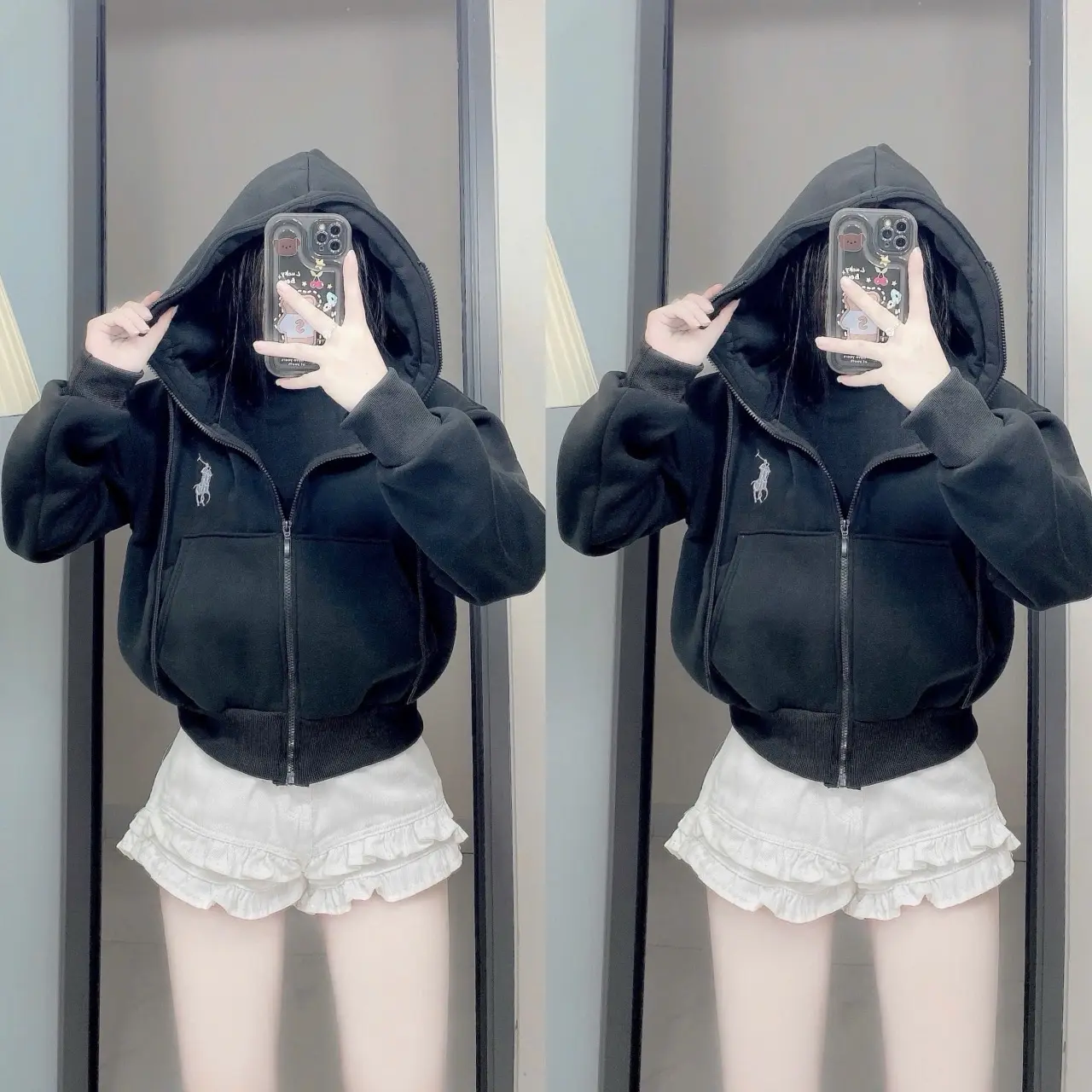 Áo khoác nỉ croptop nữ form xinh celi  áo khoác a o