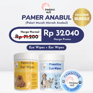 [PAMER ANABUL E] Pawsitive Vibes Eye Wipes + Ear Wipes - Paket Murah Meriah Tissue Pembersih Telinga / Mata