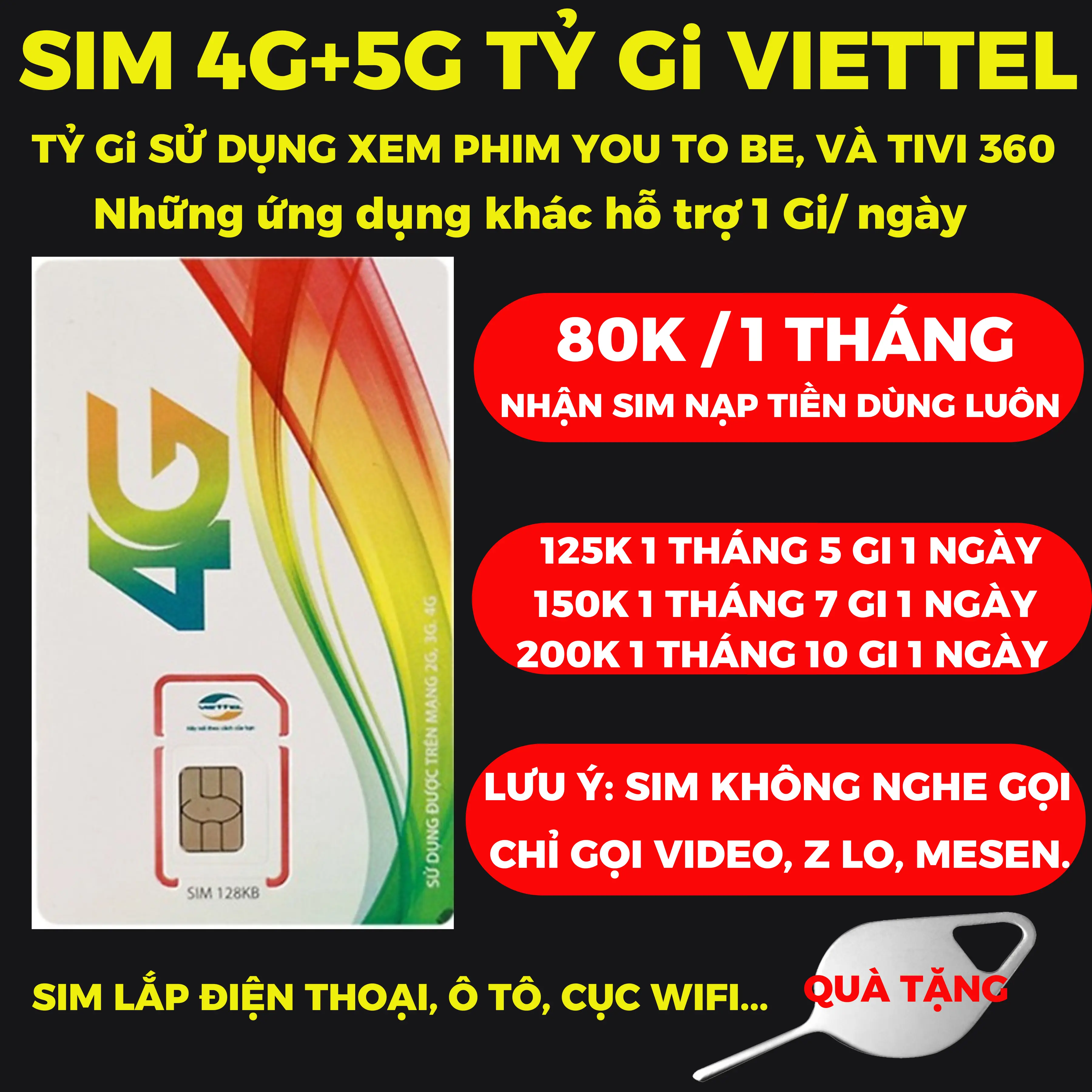 Sim VIETTEL chuyên lên mạng tốc Độ cao.( Sim không nghe gọi ) Sim gọi mạng, gọi video, gọi z lo mesen.. , Nhận sim nạp tiền đăng kí gói phù hợp 80k, 125k, 150k, 200k 1 tháng
