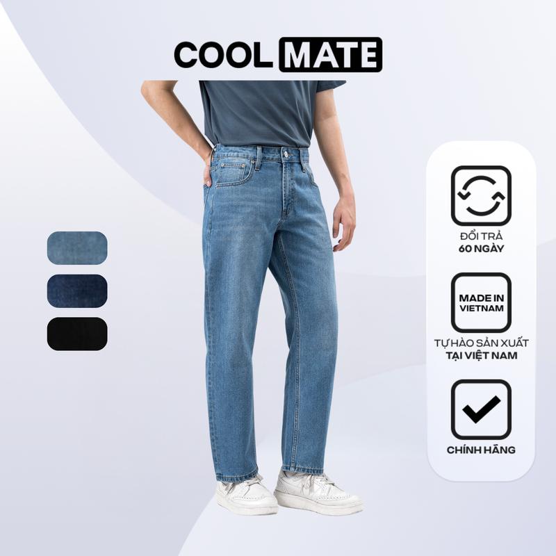  Quần jeans nam dáng Regular Straight dáng suông vừa - Coolmate 
